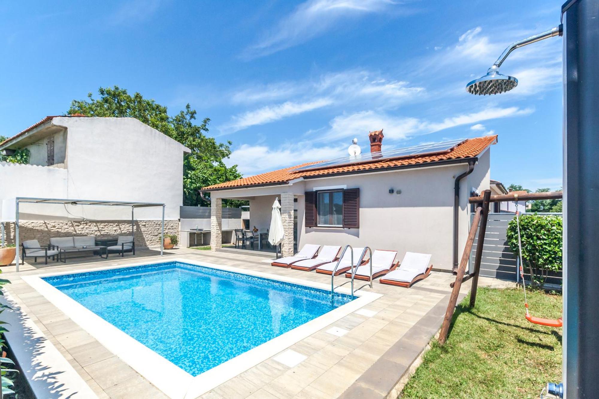 Villa Gortan - Pool House For 7 Guests Near Pula Istria - Ferienhaus Istrien Marčana 외부 사진