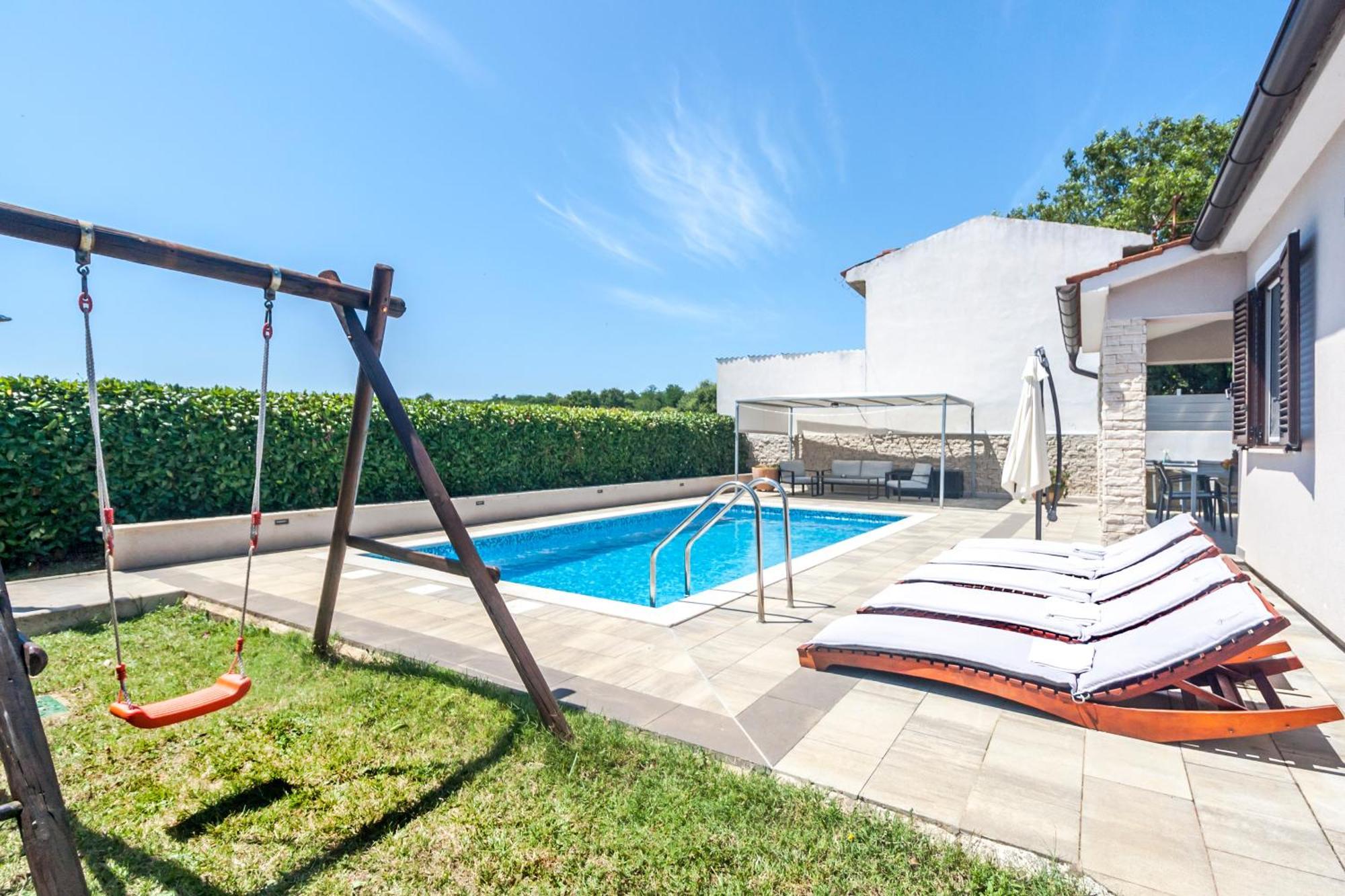 Villa Gortan - Pool House For 7 Guests Near Pula Istria - Ferienhaus Istrien Marčana 외부 사진