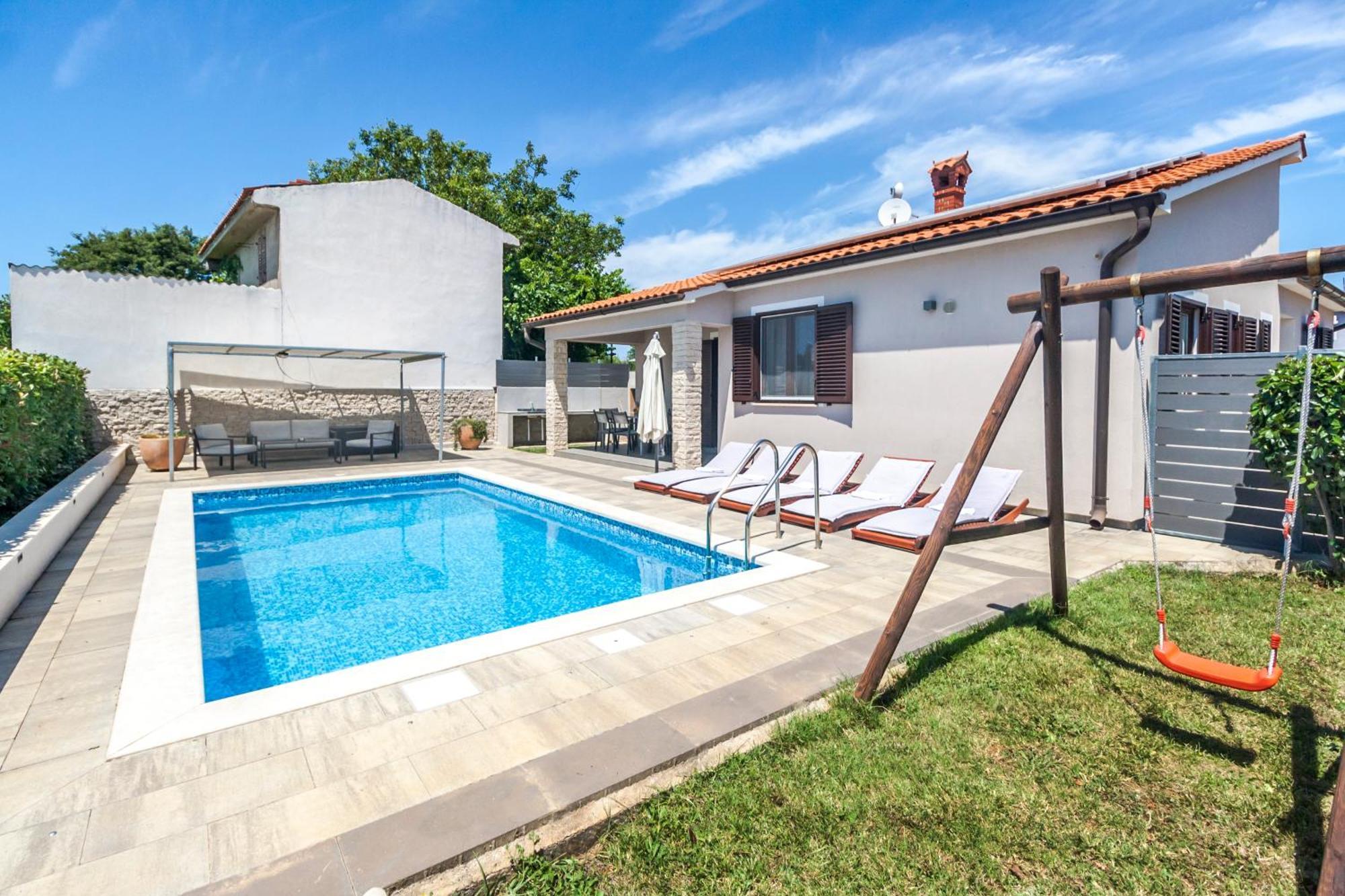 Villa Gortan - Pool House For 7 Guests Near Pula Istria - Ferienhaus Istrien Marčana 외부 사진