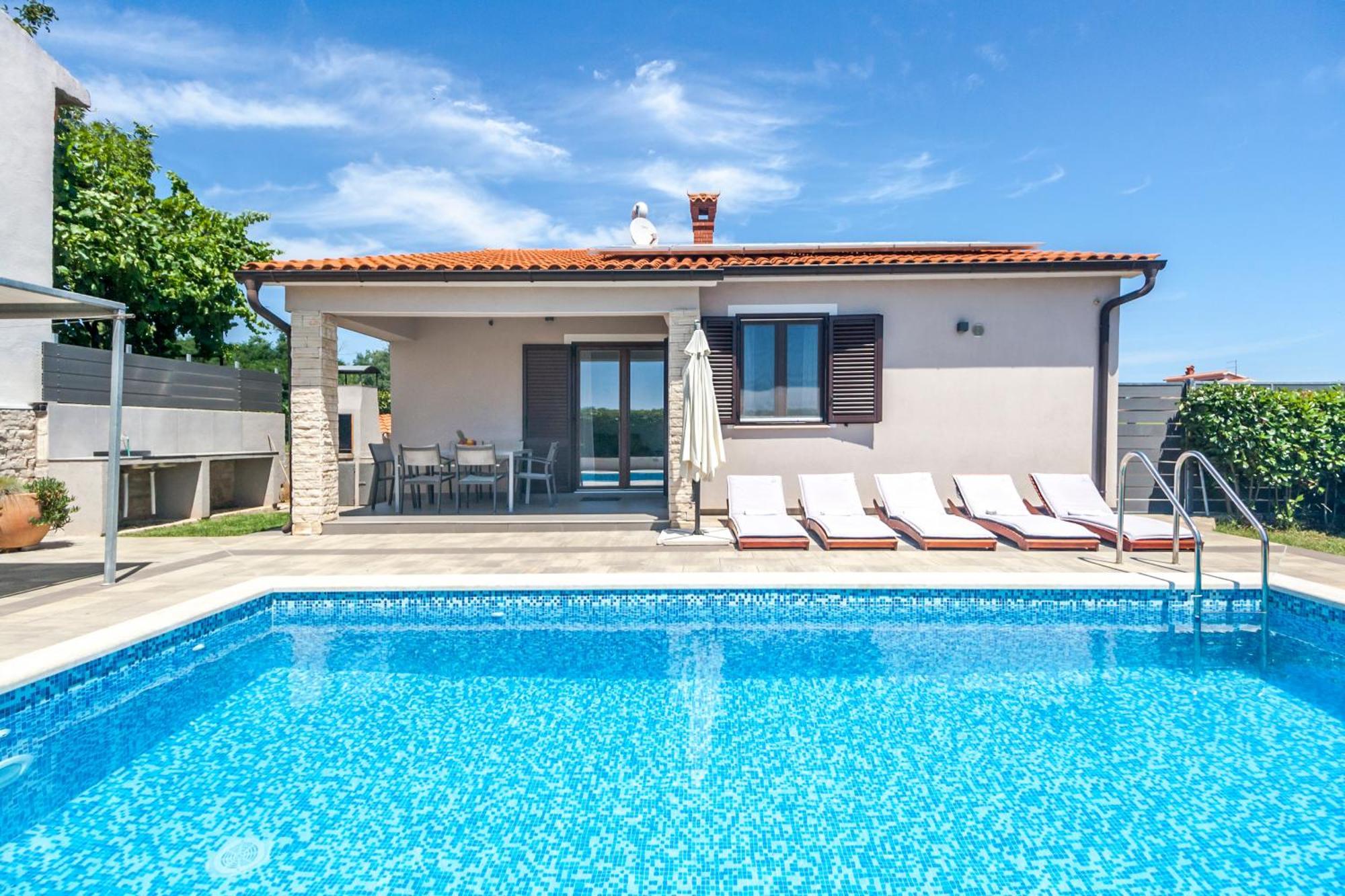 Villa Gortan - Pool House For 7 Guests Near Pula Istria - Ferienhaus Istrien Marčana 외부 사진